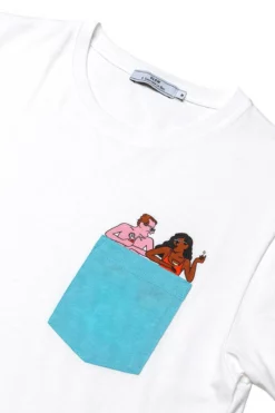 Homme T-shirt Cocktail 21 - Ecru - OLOW