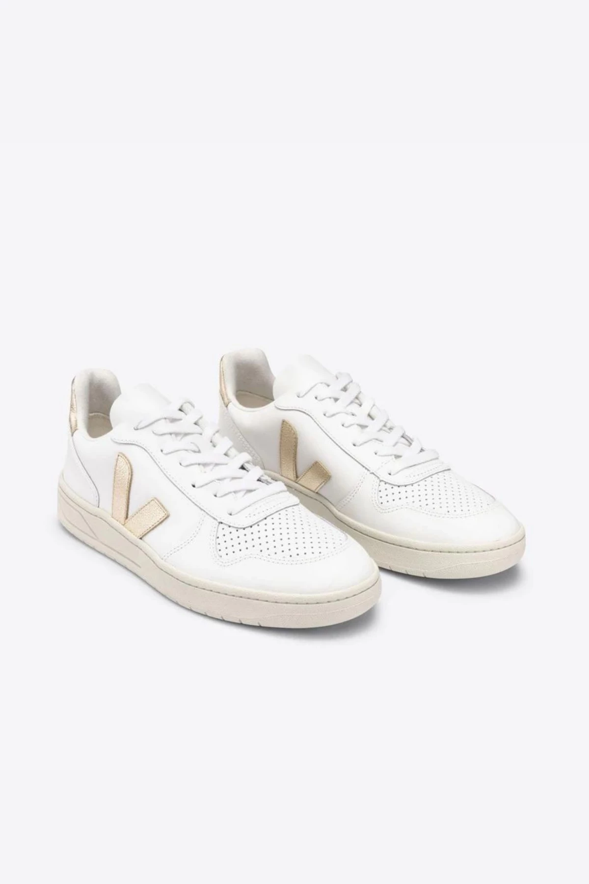 Femme V10 Leather - Extra White / Platine - Veja 2 Femme V10 Leather - Extra White / Platine - Veja – Image 2
