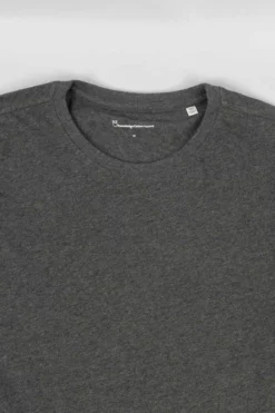Homme T-shirt Basic - Knowledge Cotton Apparel -Pulls et Sweats Soldes Boutique BAS23023 DarkGreyMelange focus 1800x1800