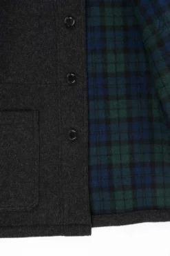 Homme Veste Double-face Melton - Vetra -Pulls et Sweats Soldes Boutique DOU22270 anthracite focus2 1800x1800