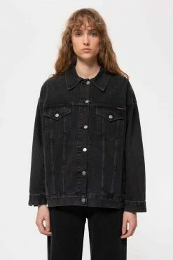 Femme Veste Elin Black Trace- Nudie Jeans