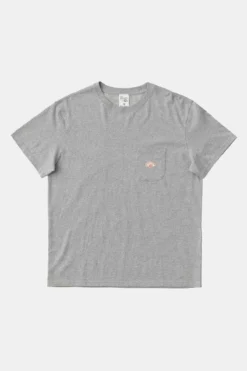 Homme T-shirt Leffe Pocket - Nudie Jeans -Pulls et Sweats Soldes Boutique Leffe Pocket Tee Greymelange 4 1800x1800