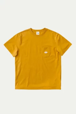 Homme T-shirt Leffe Pocket - Nudie Jeans -Pulls et Sweats Soldes Boutique Leffe Pocket Tee Saffron 3 1800x1800