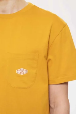 Homme T-shirt Leffe Pocket - Nudie Jeans -Pulls et Sweats Soldes Boutique Leffe Pocket Tee Saffron 4 1800x1800