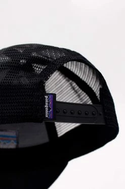 Homme Casquette P-6 Logo Lopro Trucker - Patagonia -Pulls et Sweats Soldes Boutique P6L22140 black back 1800x1800