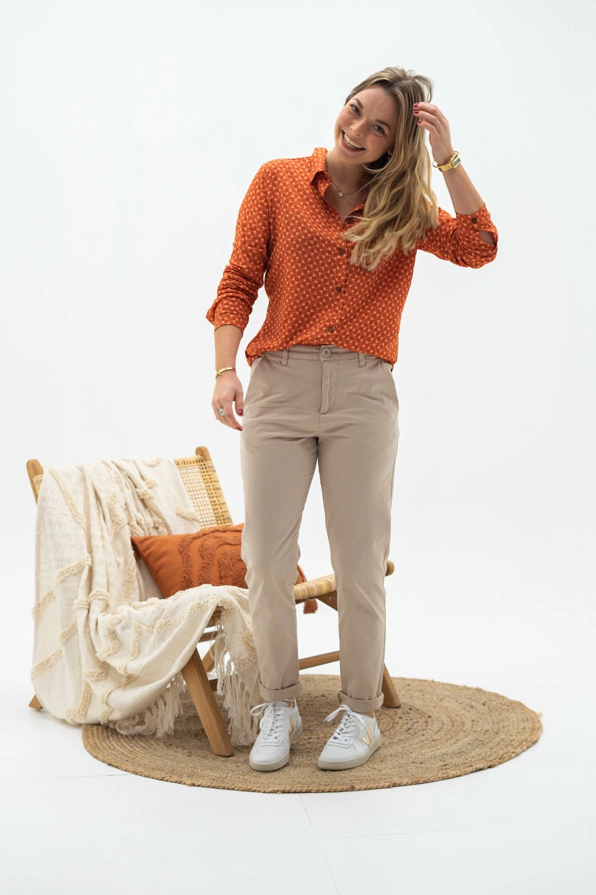 Femme Robe Neck Mid Length - Knowledge Cotton Apparel 1 Femme Robe Neck Mid Length - Knowledge Cotton Apparel