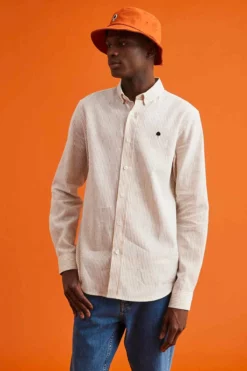 Homme Chemise Ivoy Rayée Lin - Faguo