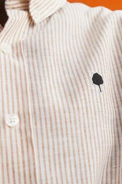 Homme Chemise Ivoy Rayée Lin - Faguo -Pulls et Sweats Soldes Boutique S22SH0109 4 1800x1800