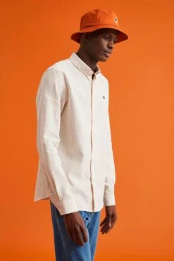 Homme Chemise Ivoy Rayée Lin - Faguo -Pulls et Sweats Soldes Boutique S22SH0109 5 1800x1800