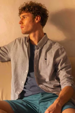 Homme Chemise Ivoy Rayée - Faguo
