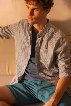 Homme Chemise Ivoy Rayée - Faguo -Pulls et Sweats Soldes Boutique S23SH0105 6 1800x1800