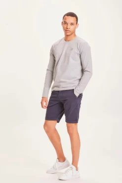 Homme Chuck Regular Chino Short Poplin - Knowledge Cotton Apparel -Pulls et Sweats Soldes Boutique chuck poplin 2 marine 1800x1800