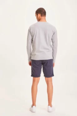 Homme Chuck Regular Chino Short Poplin - Knowledge Cotton Apparel -Pulls et Sweats Soldes Boutique chuck poplin 3 marine 1800x1800