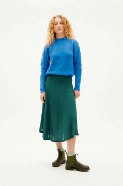 KNOWLEDGE Femme Pull Sans Manches Lambswool - Thinking Mu -Pulls et Sweats Soldes Boutique hera blue 2 1800x1800