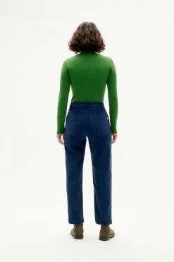 Femme Pantalon Nele Corduroy - Thinking Mu -Pulls et Sweats Soldes Boutique pant nele navy 3 1800x1800