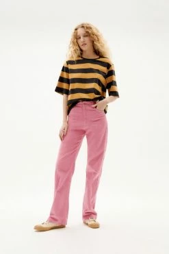 Femme Pantalon Corduroy Theresa - Thinking Mu -Pulls et Sweats Soldes Boutique pantalon theresa pink 4 1800x1800