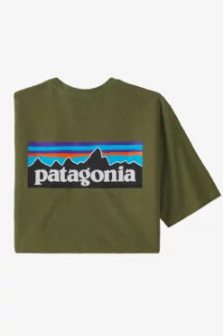 Homme T-shirt P-6 Logo Responsibili- Tee - Patagonia -Pulls et Sweats Soldes Boutique tee P6 wyoming green 1 1800x1800