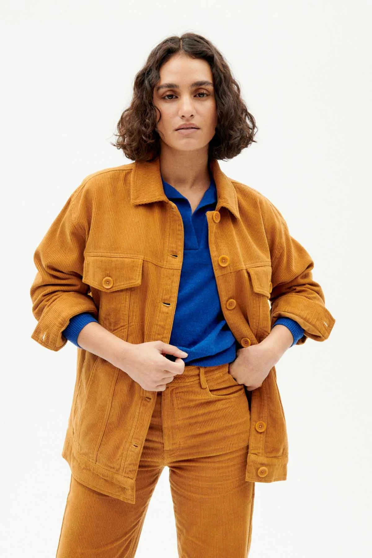 Femme Veste Corduroy Phoebe - Thinking Mu 2 Femme Veste Corduroy Phoebe - Thinking Mu – Image 2