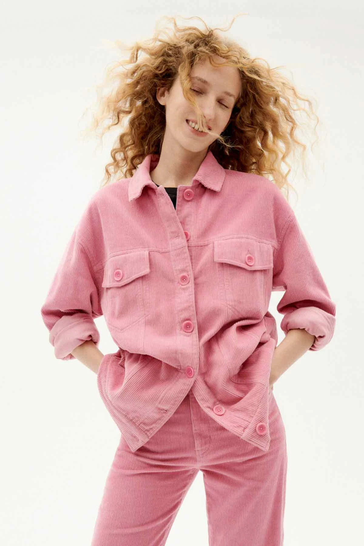 Femme Veste Corduroy Phoebe - Thinking Mu 1 Femme Veste Corduroy Phoebe - Thinking Mu